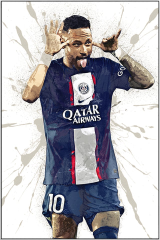 Plakat - Neymar Jr. i drillehumør
