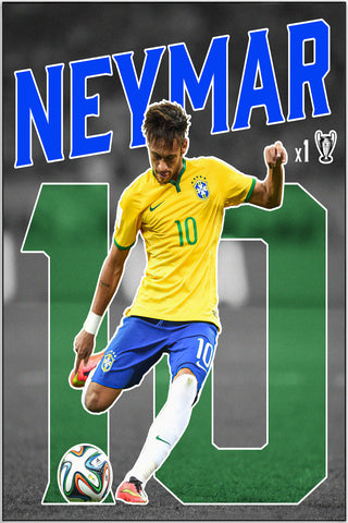 Plakat - Neymar Jr. sparkeklar