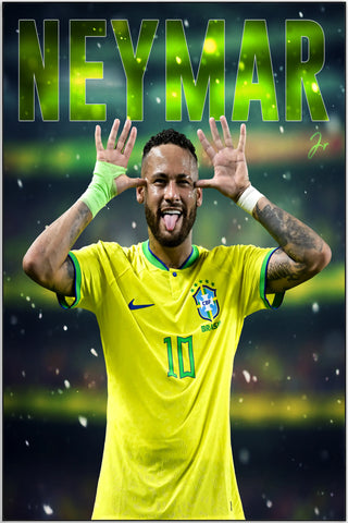 Plakat - Neymar i godt humør