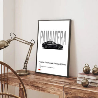 Plakat - Porsche Panamera 4 Platinum Edition - admen.dk