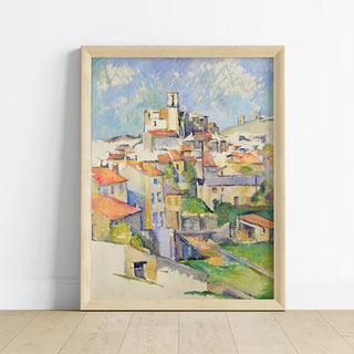 Plakat - Paul Cezanne - Vintage landscape kunst