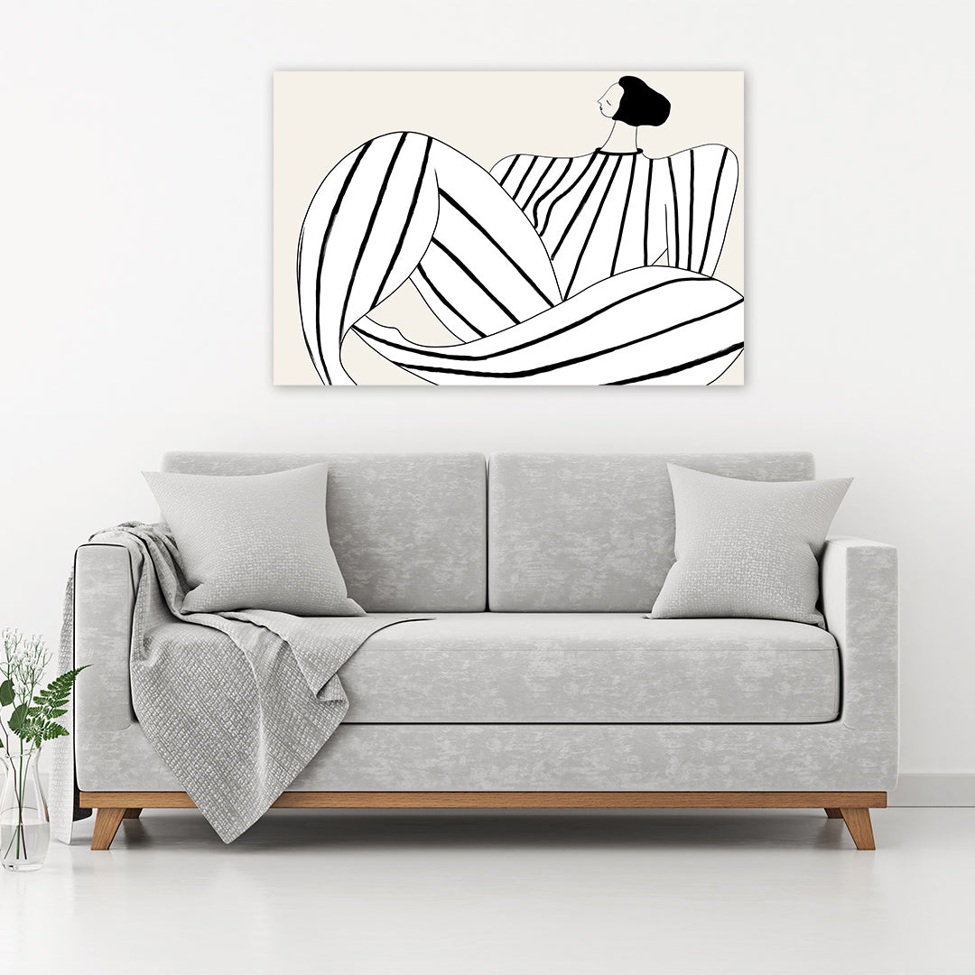 Plakat - Perfect black line kunst - admen.dk