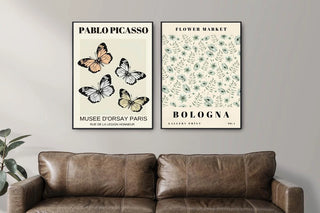 Plakat - Picasso og sommerfugfe kunst