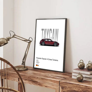 Plakat - Porsche Taycan 4 Cross Turismo - admen.dk
