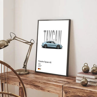 Plakat - Porsche Taycan 4S kunst
