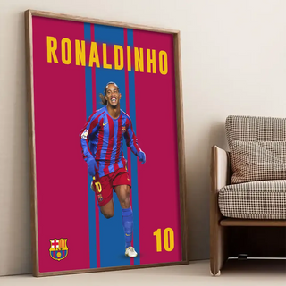 Plakat - Ronaldinho - admen.dk