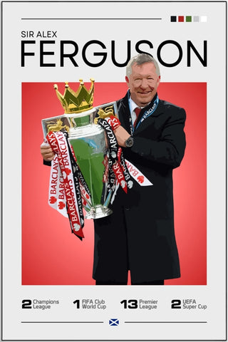 Plakat - Sir Alex Ferguson grafisk look