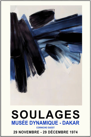 Plakat - Soulages Musee Dynamique kunst