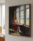 Plakat - Thoughtful Woman Beach View - Andreas Magnusson