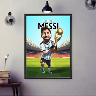 Plakat - Troldmanden Lionel Messi