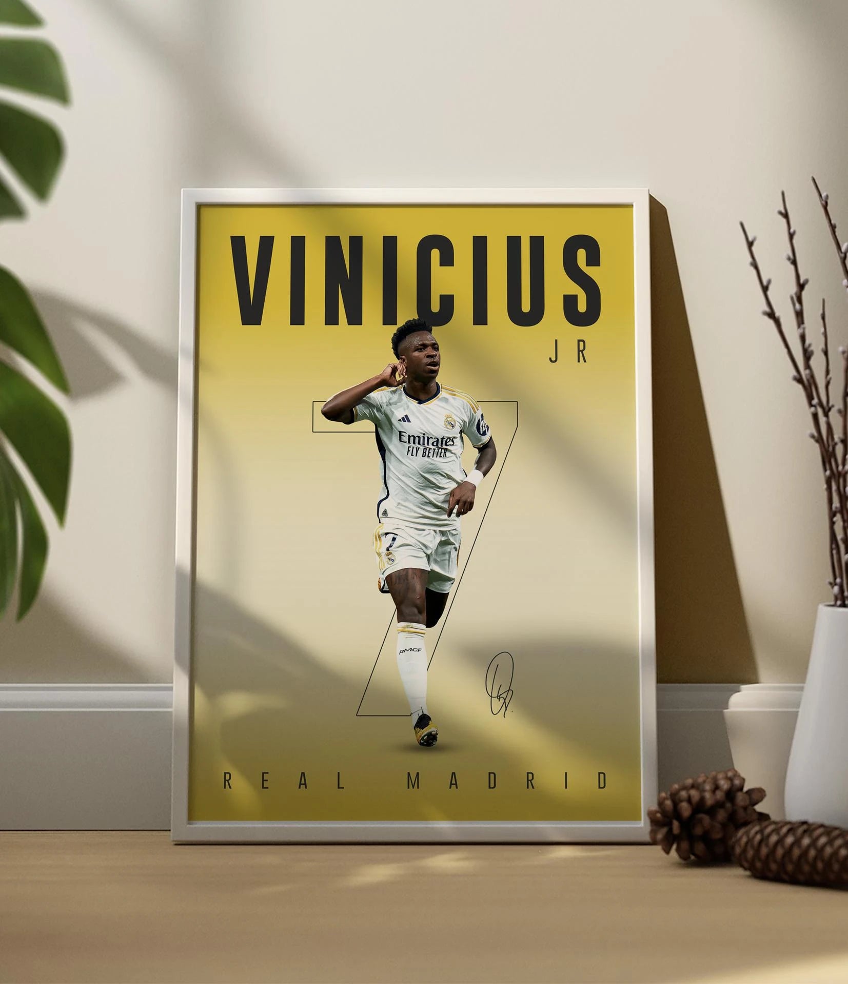 Plakat - Vinicius Jr. i farver - Admen.dk