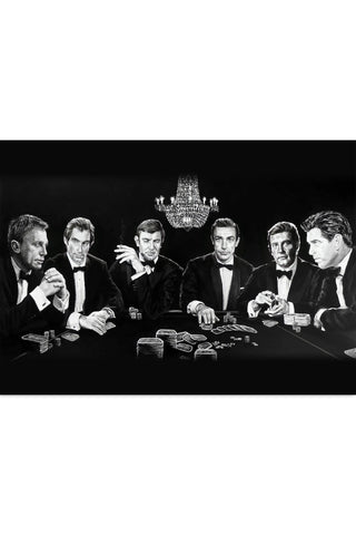 Plakat - Vintage James Bond kunst - admen.dk