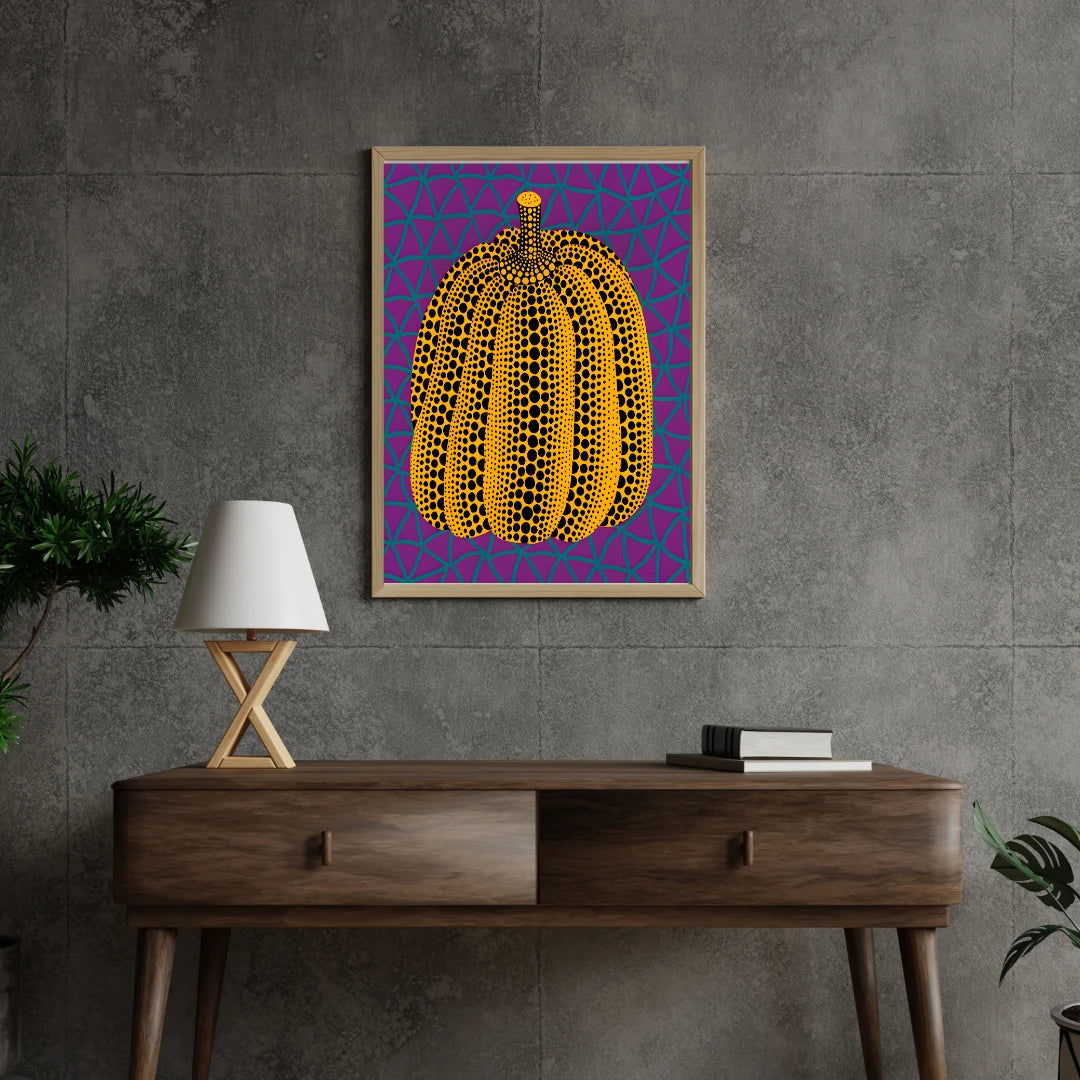Plakat - Yayoi Kusama - Midnight pumpkin kunst - Admen.dk