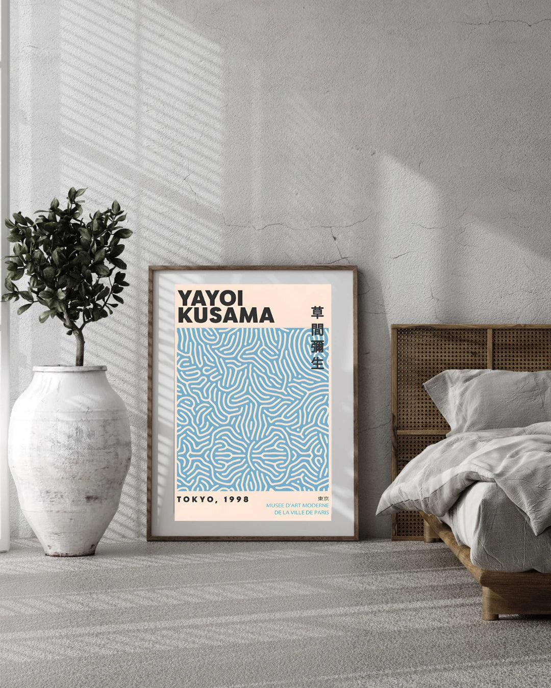 Plakat - Yayoi Kusama - Paris blue kunst - Admen.dk