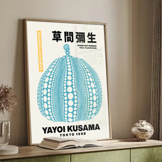 Plakat - Yayoi Kusama - Pumpkin blue forever kunst - admen.dk