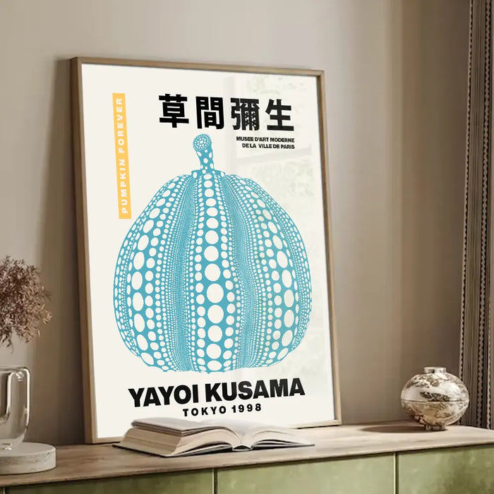 Plakat - Yayoi Kusama - Pumpkin blue forever kunst