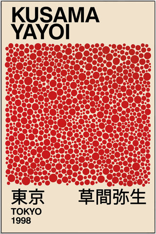 Plakat - Yayoi Kusama - Red dots kunst