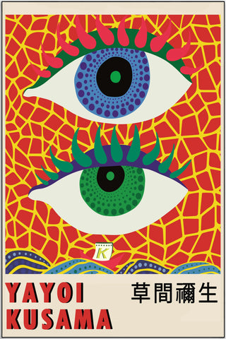 Plakat - Yayoi Kusama - Two Eyes