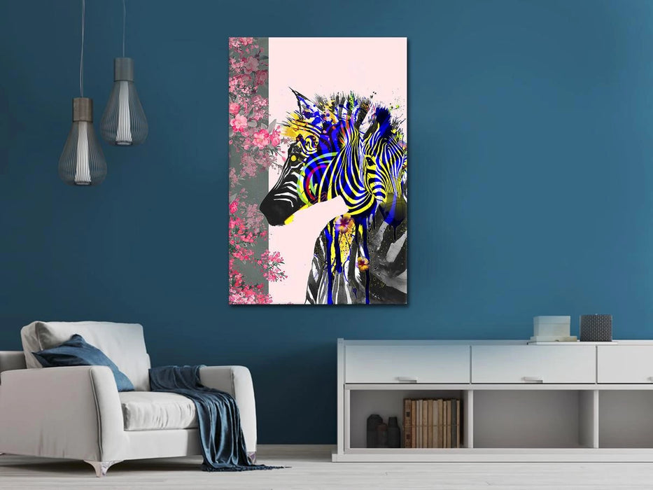 Plakat - Zebra mix kunst