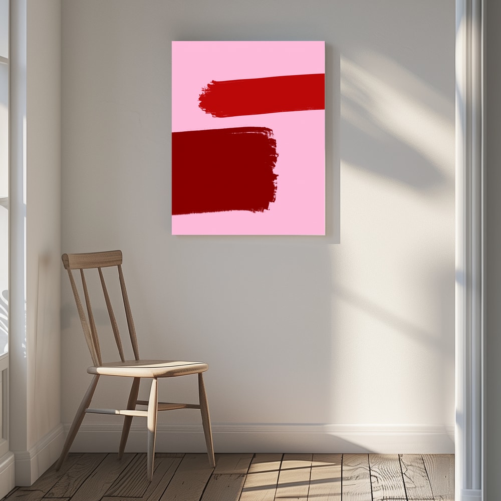 Canvas - Crimson Strokes