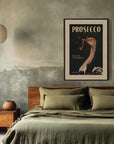Poster - Art Deco Prosecco Wall Art Of An Ostrich