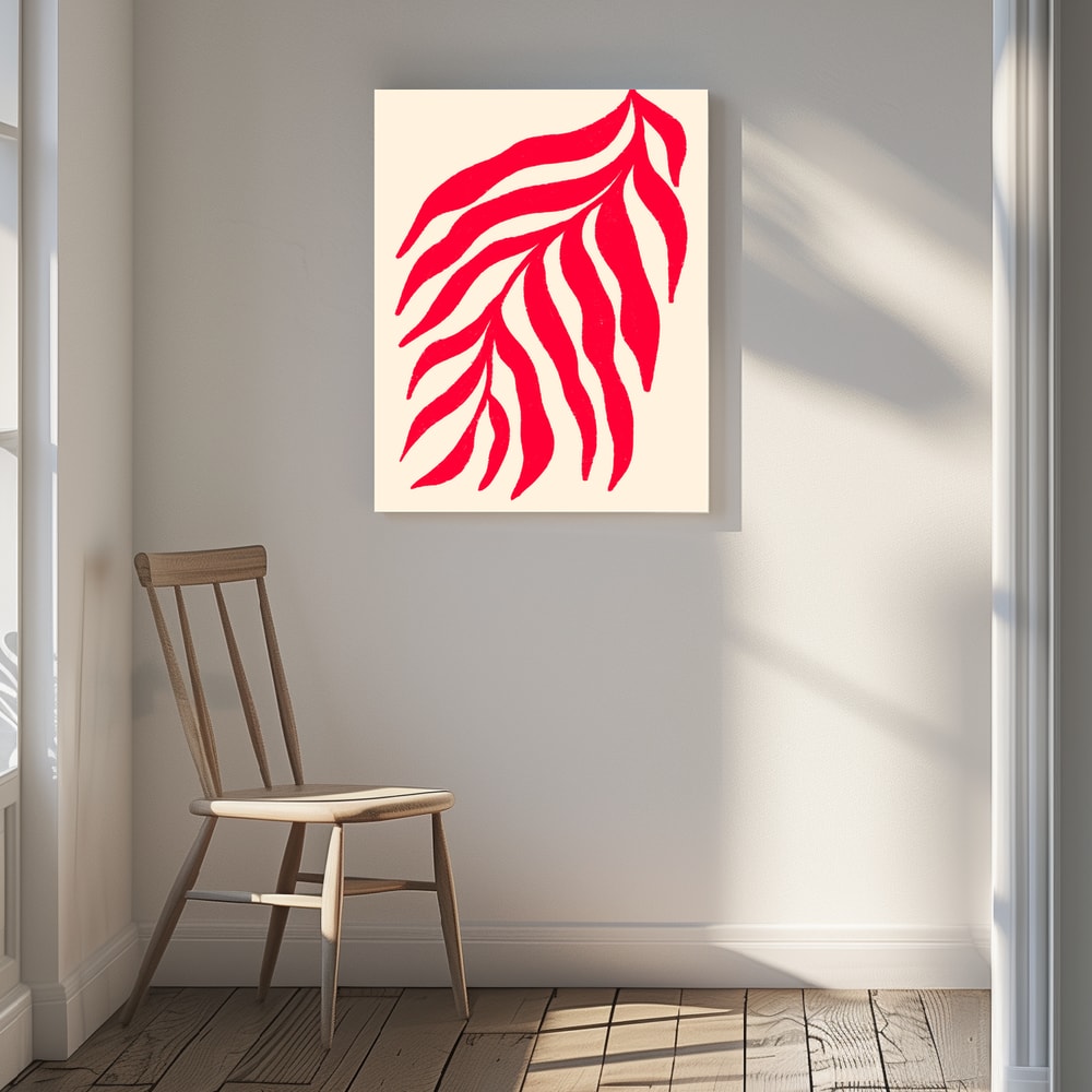 Canvas - Vibrant Red Leaves