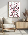 Plakat - Stylized Red Coral