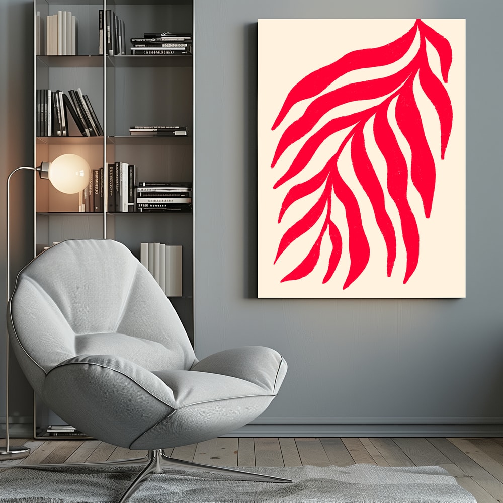 Canvas - Vibrant Red Leaves