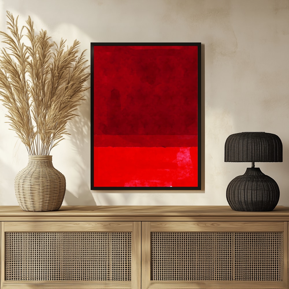 Plakat - Deep Red Abstraction - Jay Stanley