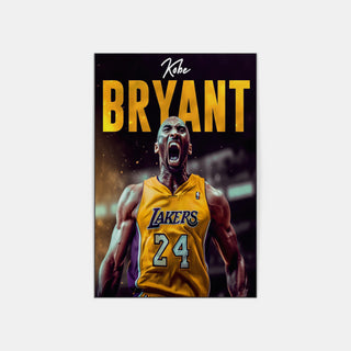 Plakat - Kobe Bryant i brøl