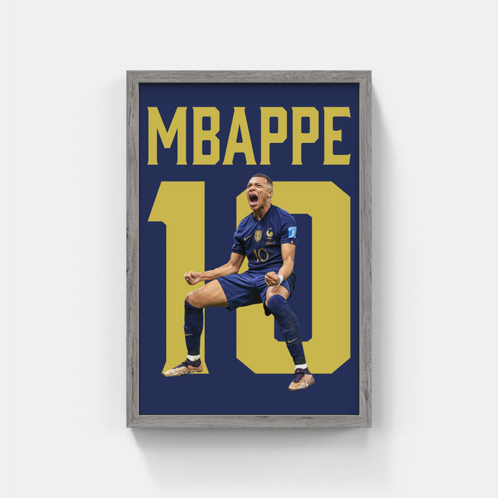Plakat - Kylian Mbappe 10