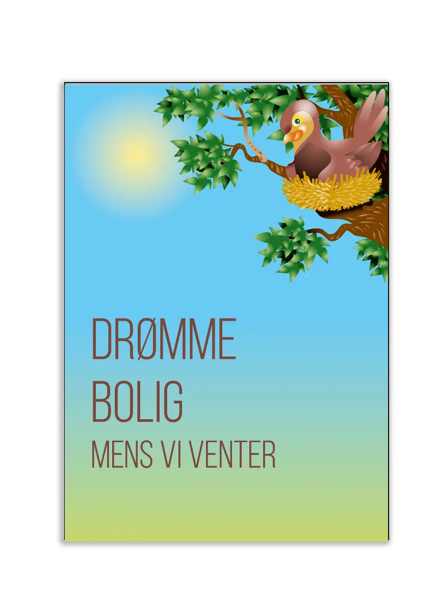 Plakat - Boligdrømme citat - admen.dk