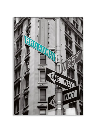Plakat -  Broadway vejskilte