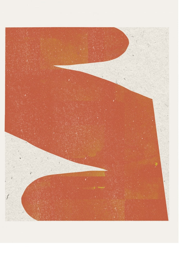 Plakat - Orange Silhouette