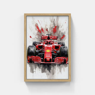 Plakat - Formel 1 Ferrari watercolor