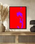 Plakat - Vibrant Purple Woman Profile