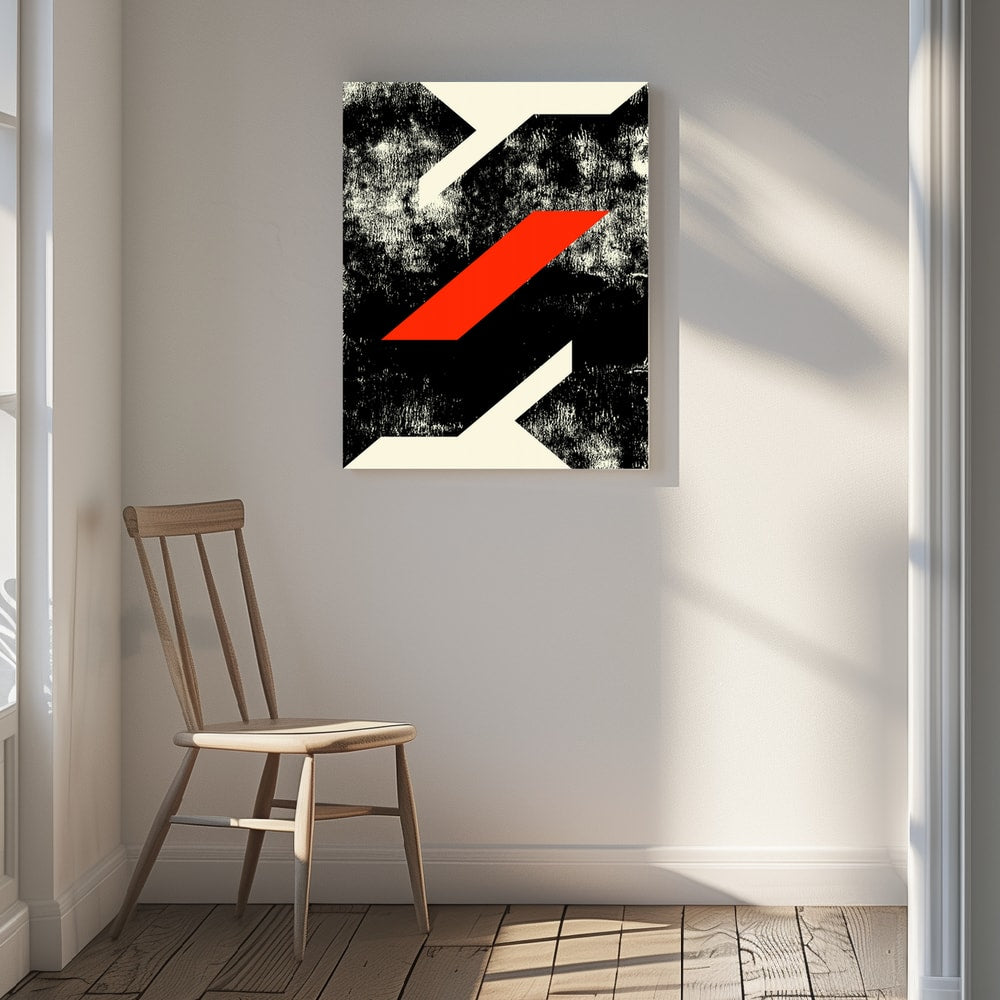 Canvas - Bold Red Geometric