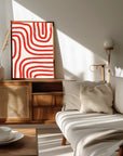Plakat - Red Modern Lines