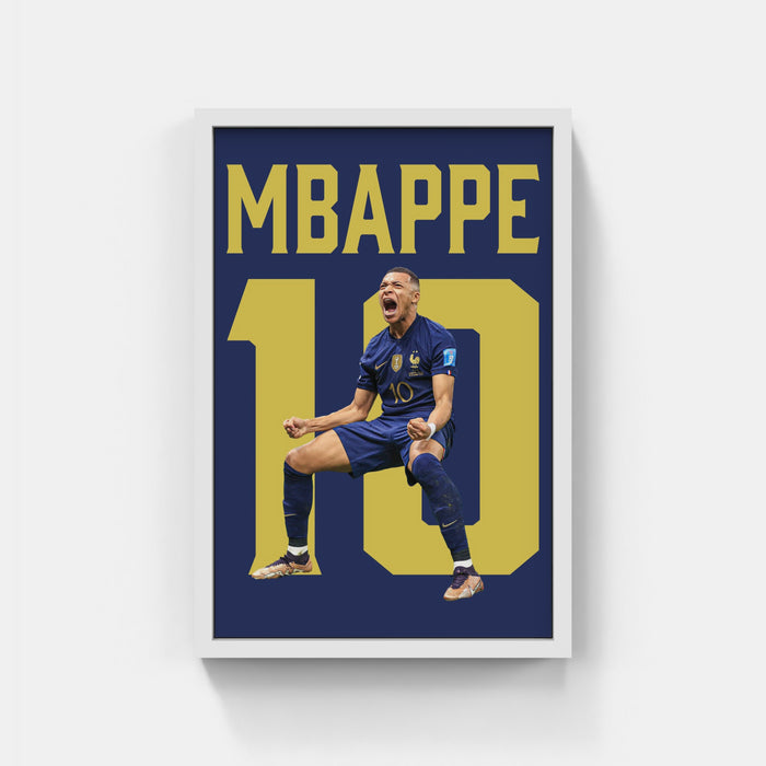 Plakat - Kylian Mbappe 10
