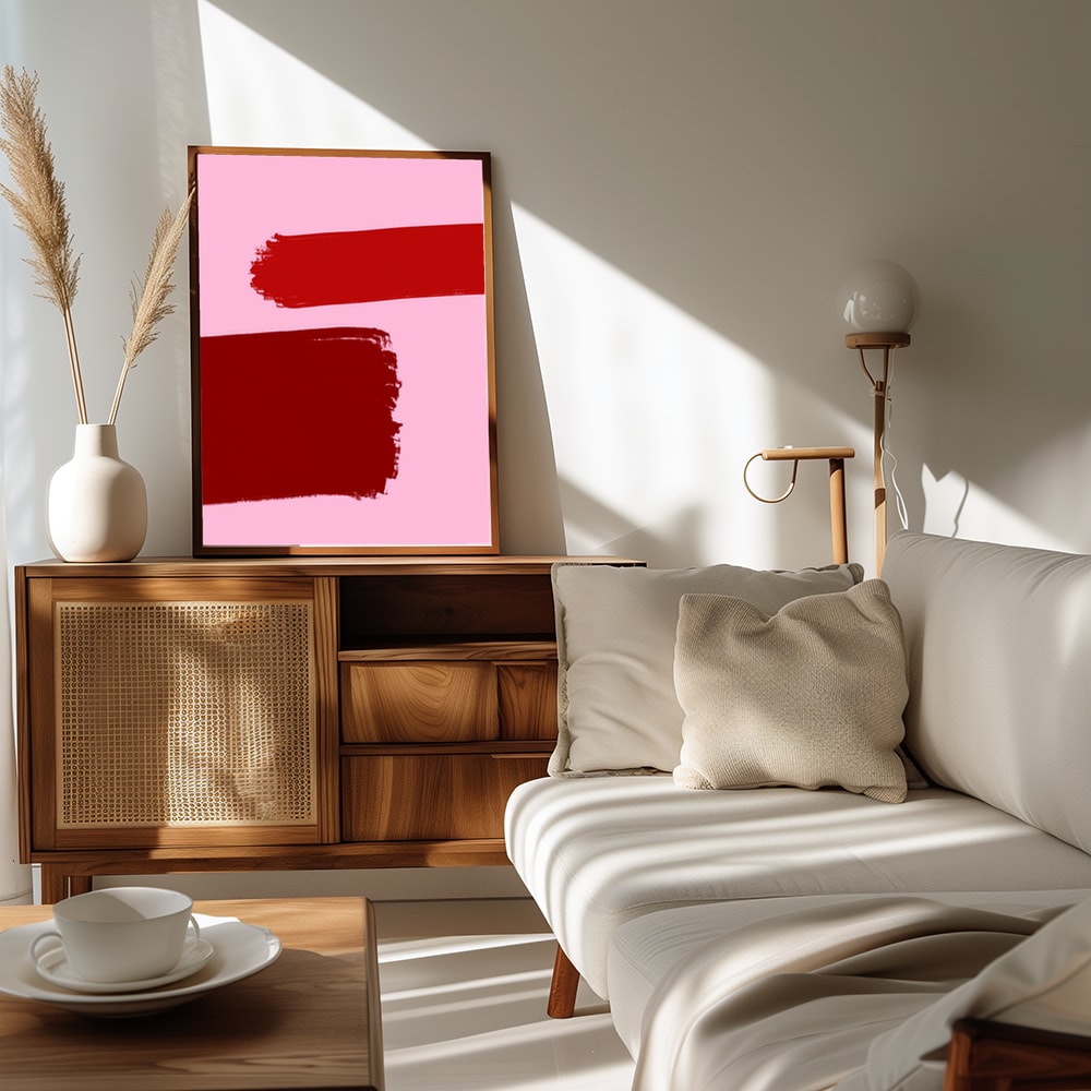 Plakat - Crimson Strokes