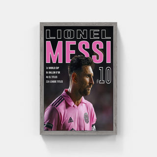 Plakat - Messi nr. 10  - Inter Miami kunst