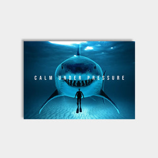 Plakat - Calm under pressure citat