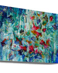 Canvas - Bloom shimmer sparkle blue