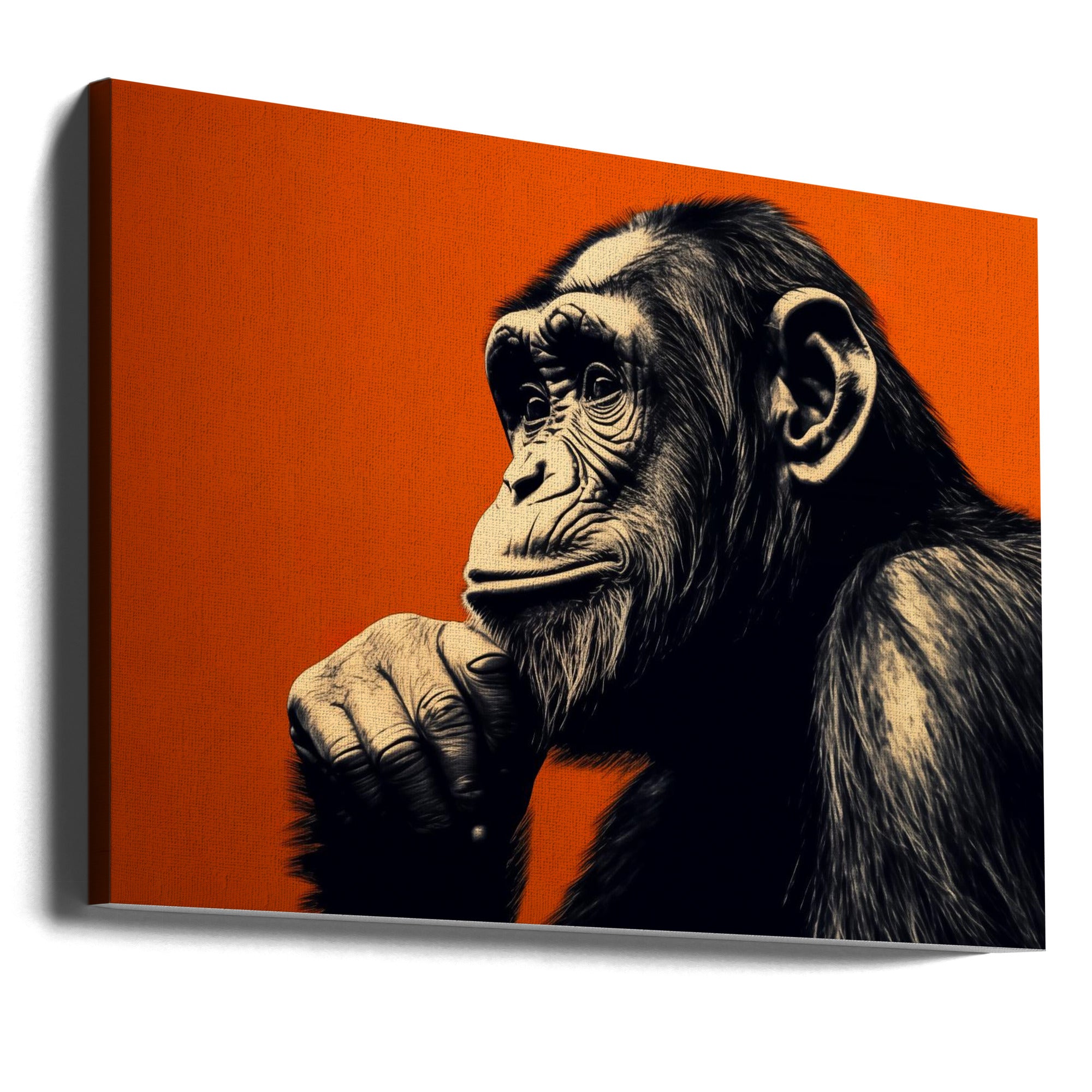 Canvas - Thinking Monkey
