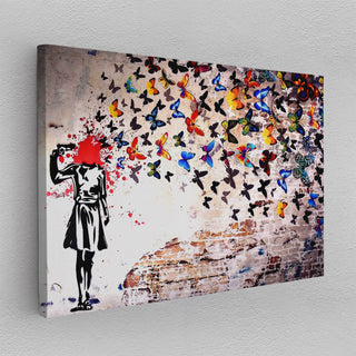Canvas - Mit sommerfugle liv kunst - admen.dk