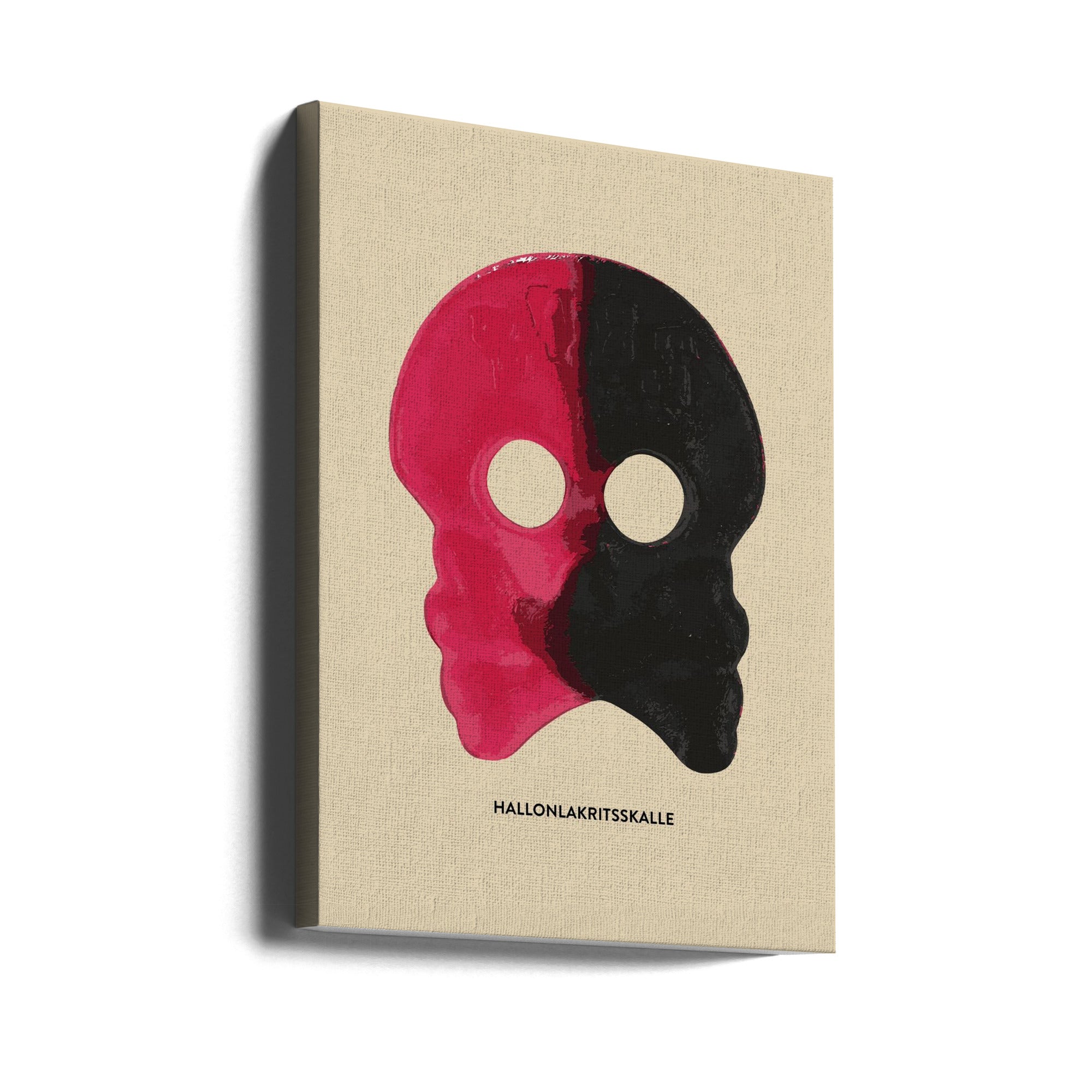 Canvas - Raspberry Licorice Skull
