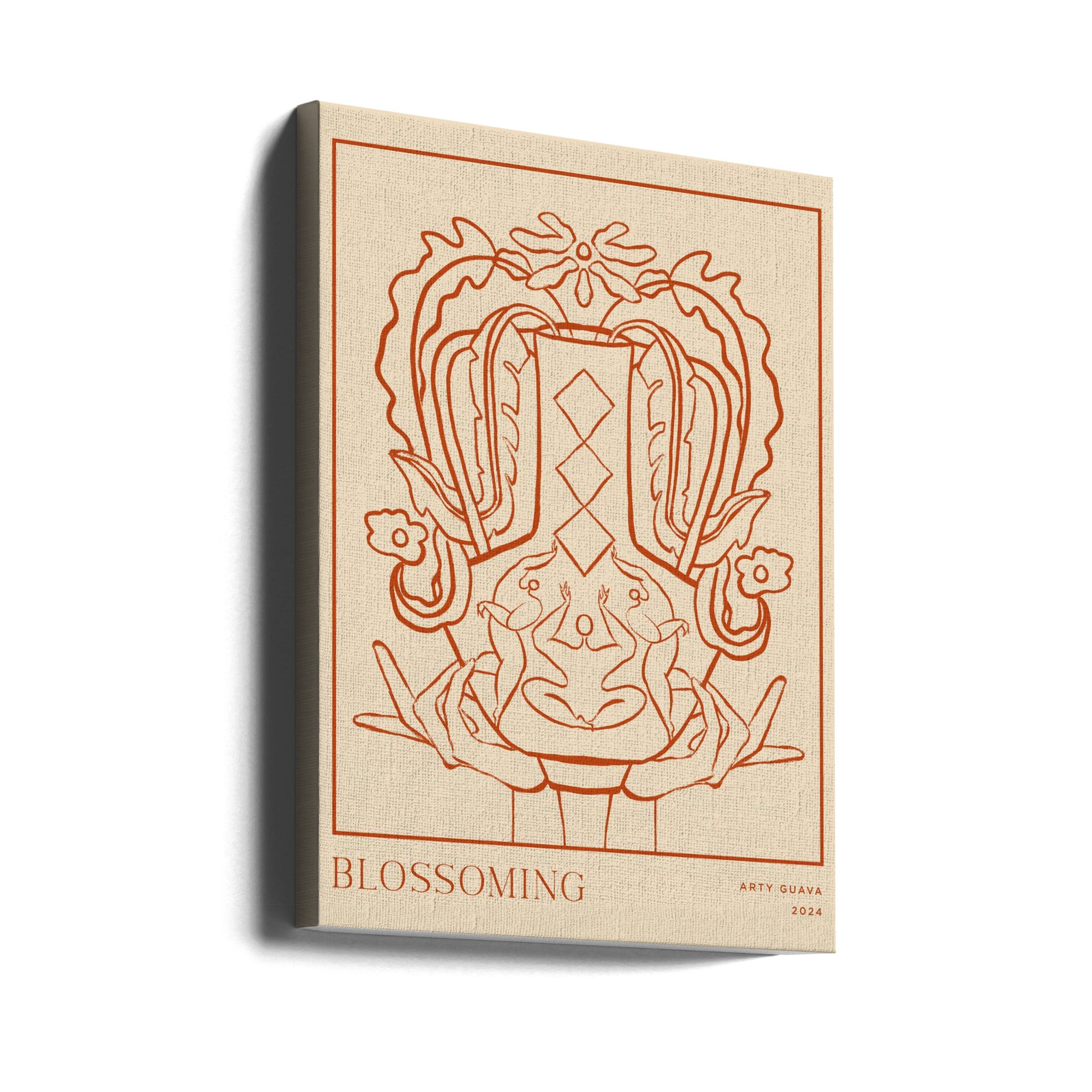 Canvas - Vessel Collection : Blossom (LineArt) - Admen.dk
