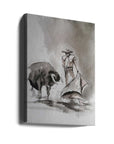 Canvas - Traditional Bullfighting Scene