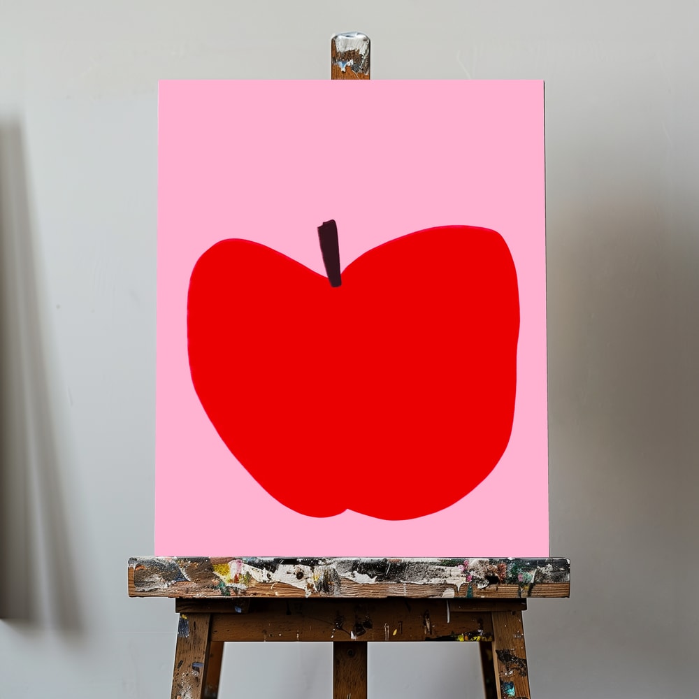 Canvas - Crimson Simplicity