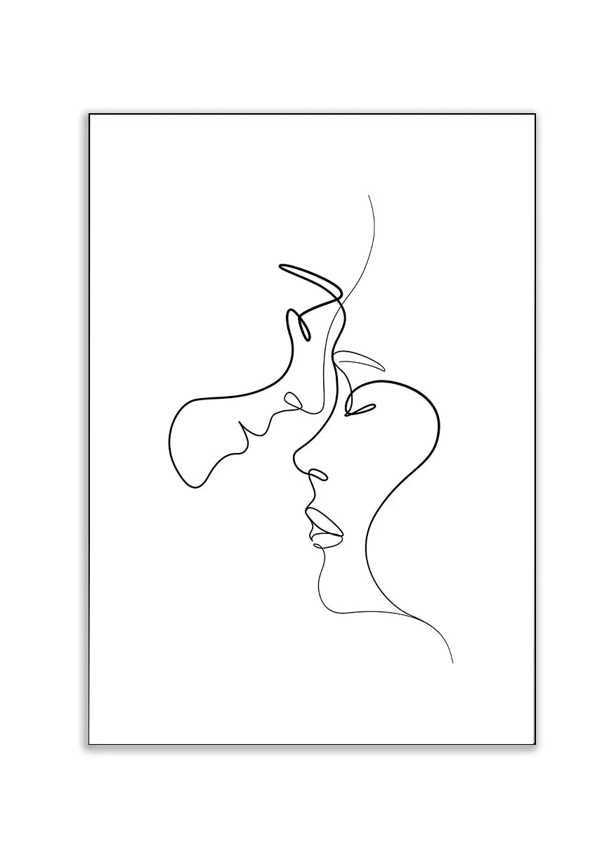 Plakat - Couple love kunst - admen.dk